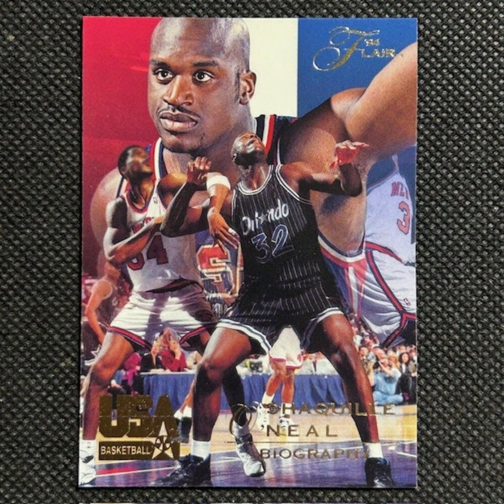 1994 FLAIR USA #76 SHAQUILLE O'NEAL TEAM USA (Orlando Magic) Basketball Card